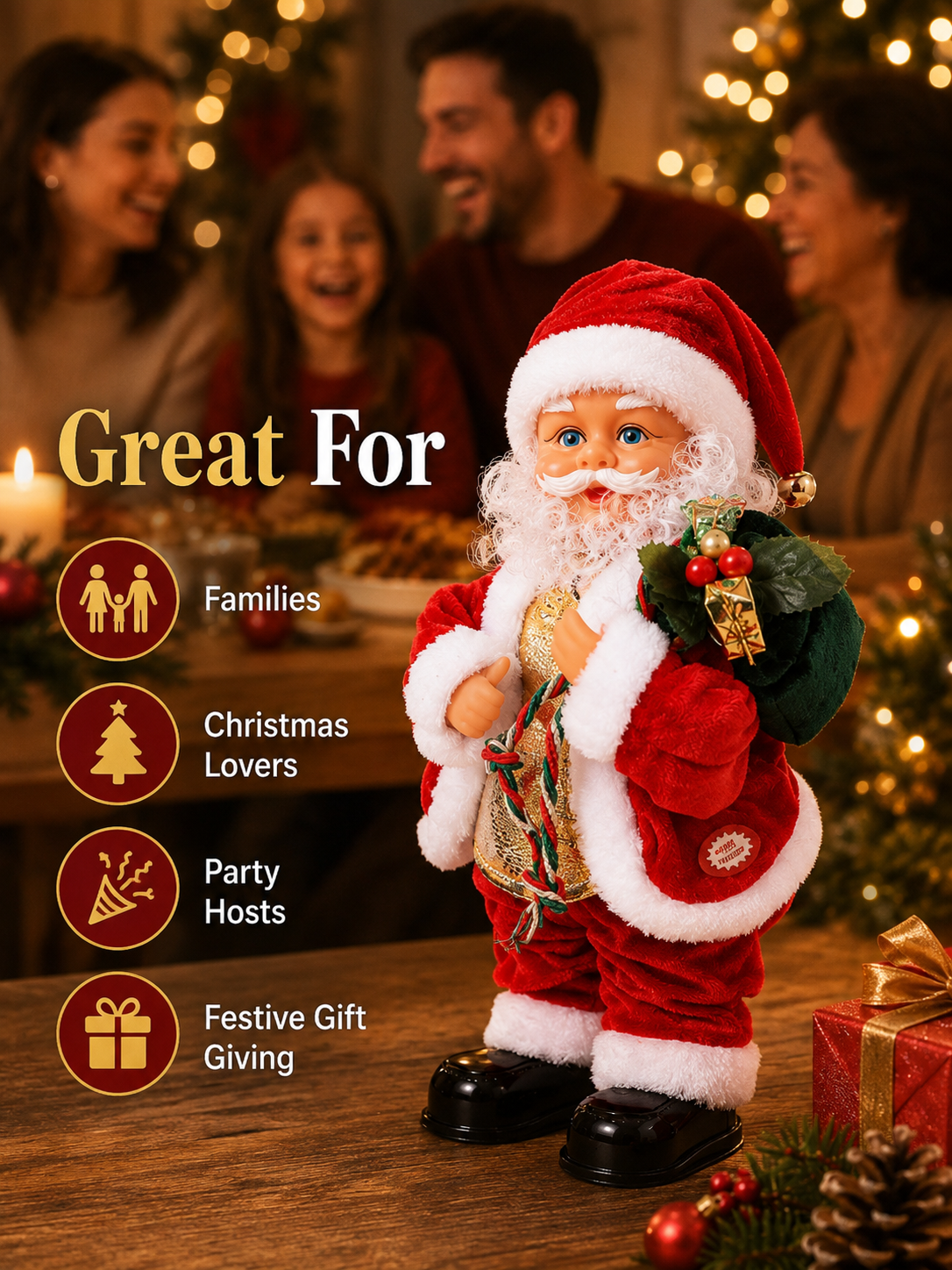 π
Dancing Santa Claus Toy with Music