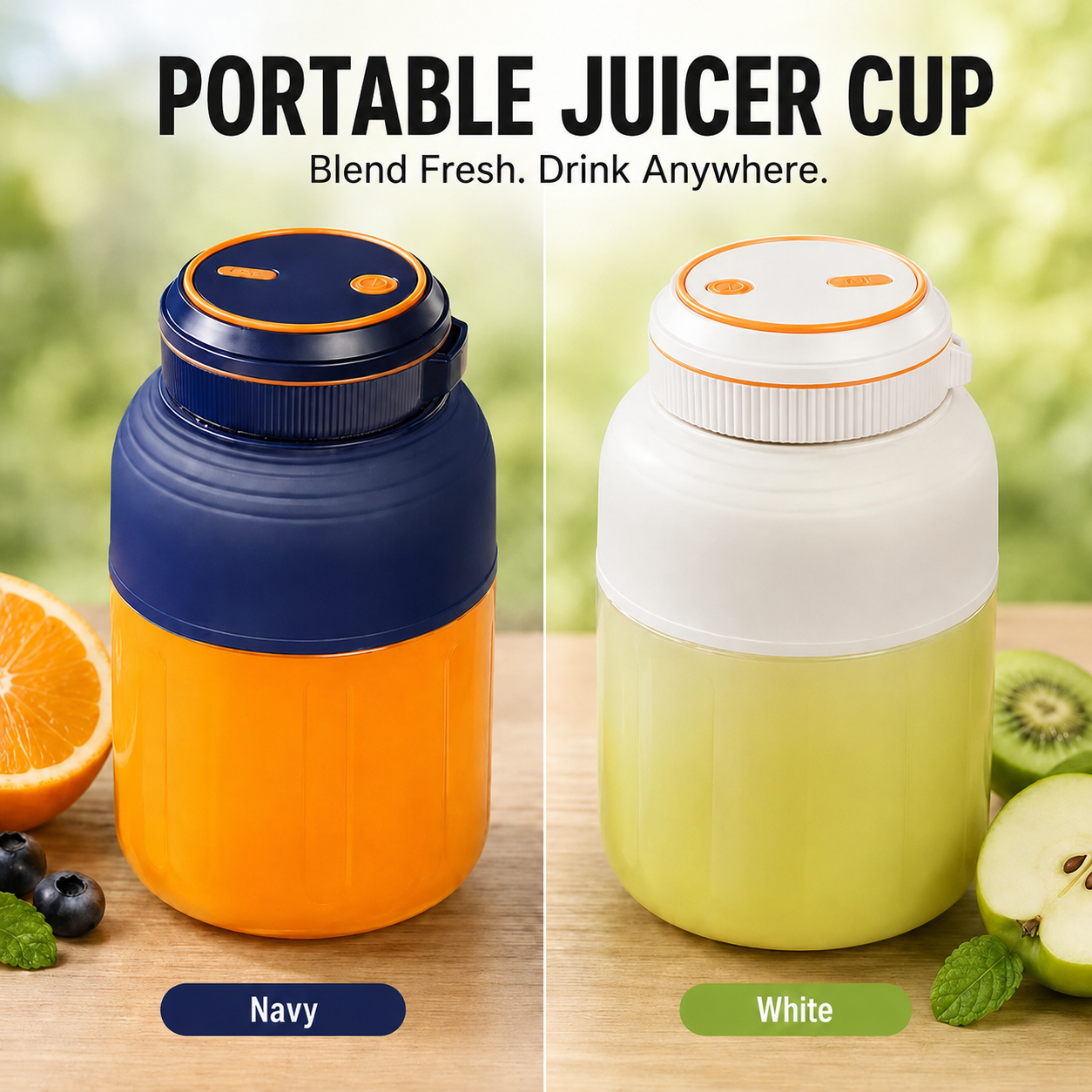 ๐ Portable Juicer Cup Blender โ Fresh Smoothies & Shakes Anywhere