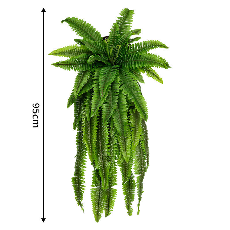 🌿 UV Resistant Lifelike Artificial Boston Fern – Realistic Outdoor & Indoor Greenery Decor