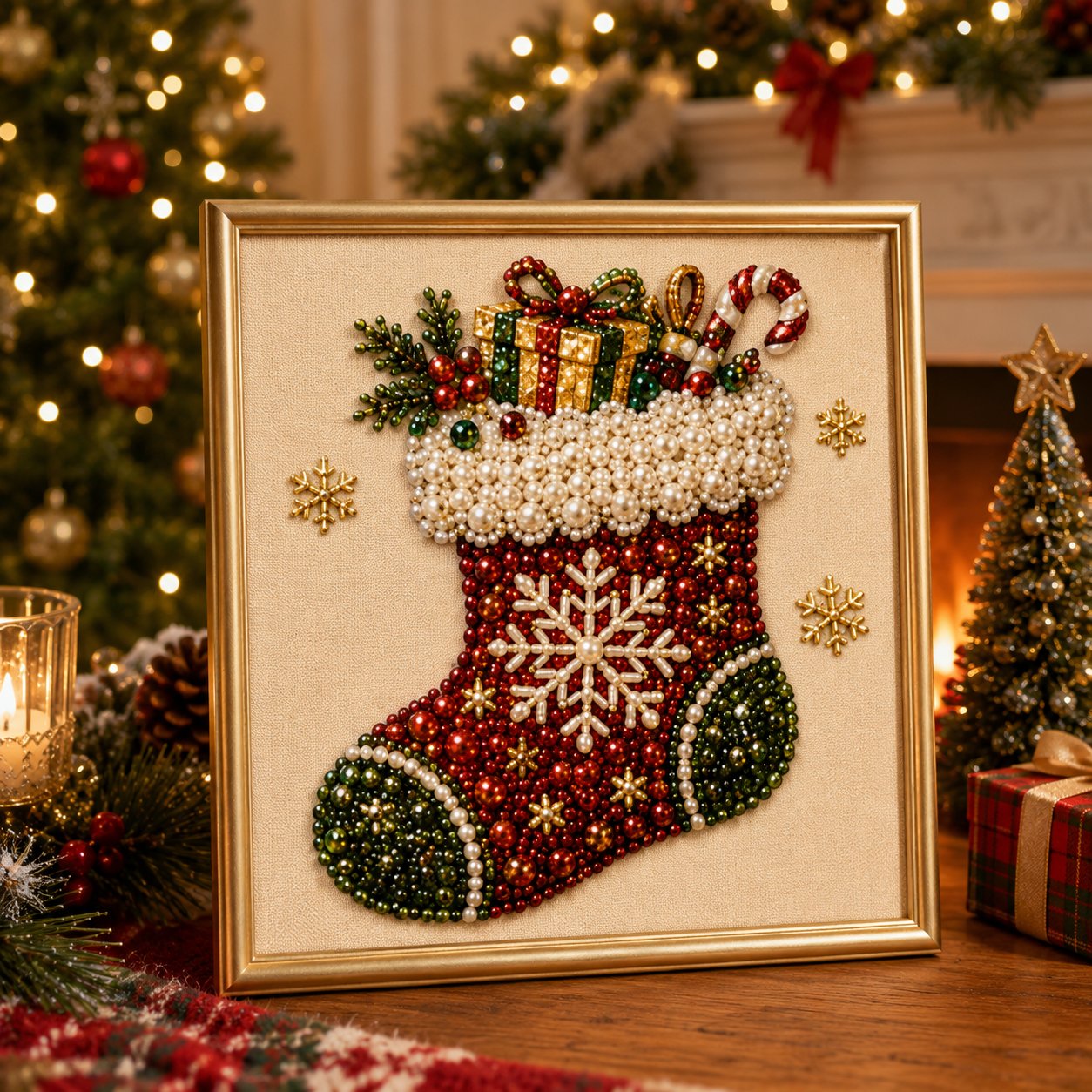 🎨💎DIY Christmas Pearl Diamond Art Kit-🧘