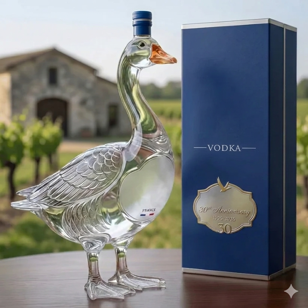 🔥Last Day 55% OFF🪿GY Goose 30th Anniversary 3D Sculpted V0dka Bottle