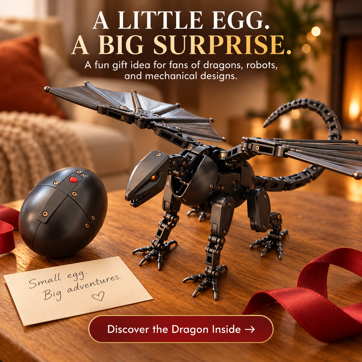 ๐ฅ DragonMorph ๐ฅ๐ Egg to Dragon Transforming Mechanical Toy