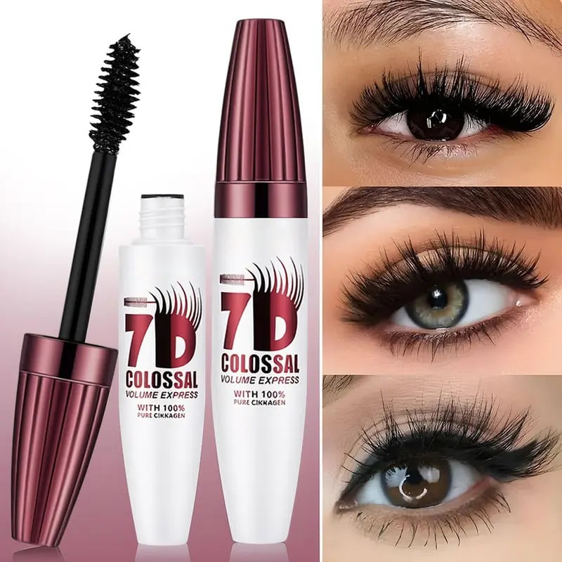 🔥LAST DAY 55% OFF👀7D Waterproof Mascara – 24H Volume & Curl
