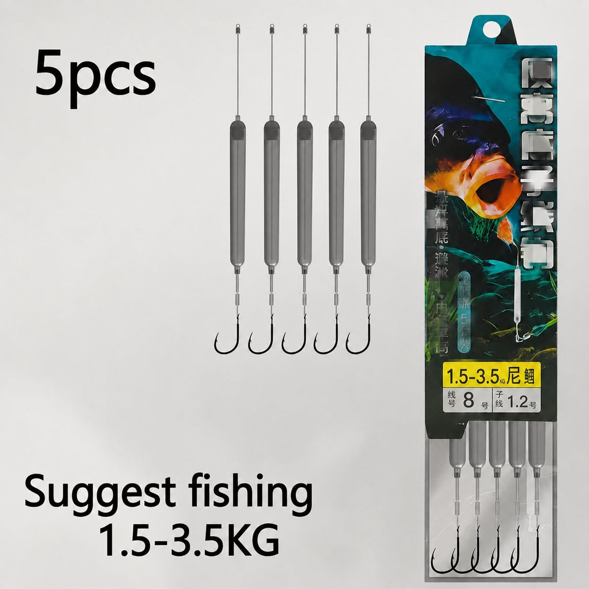๐ฃ Pre-Tied Off Bottom Fishing Rig | Anti-Snag Floating Bottom Hook Leaders
