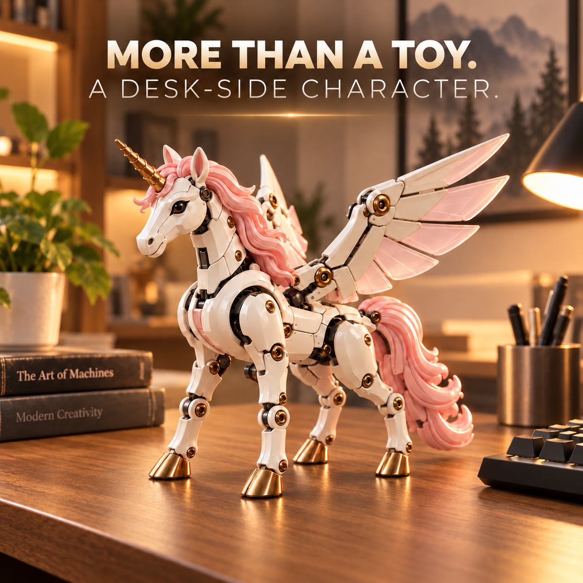 ππ¦ 2-in-1 Transforming Mechanical Unicorn Egg β Winged Fantasy Figure