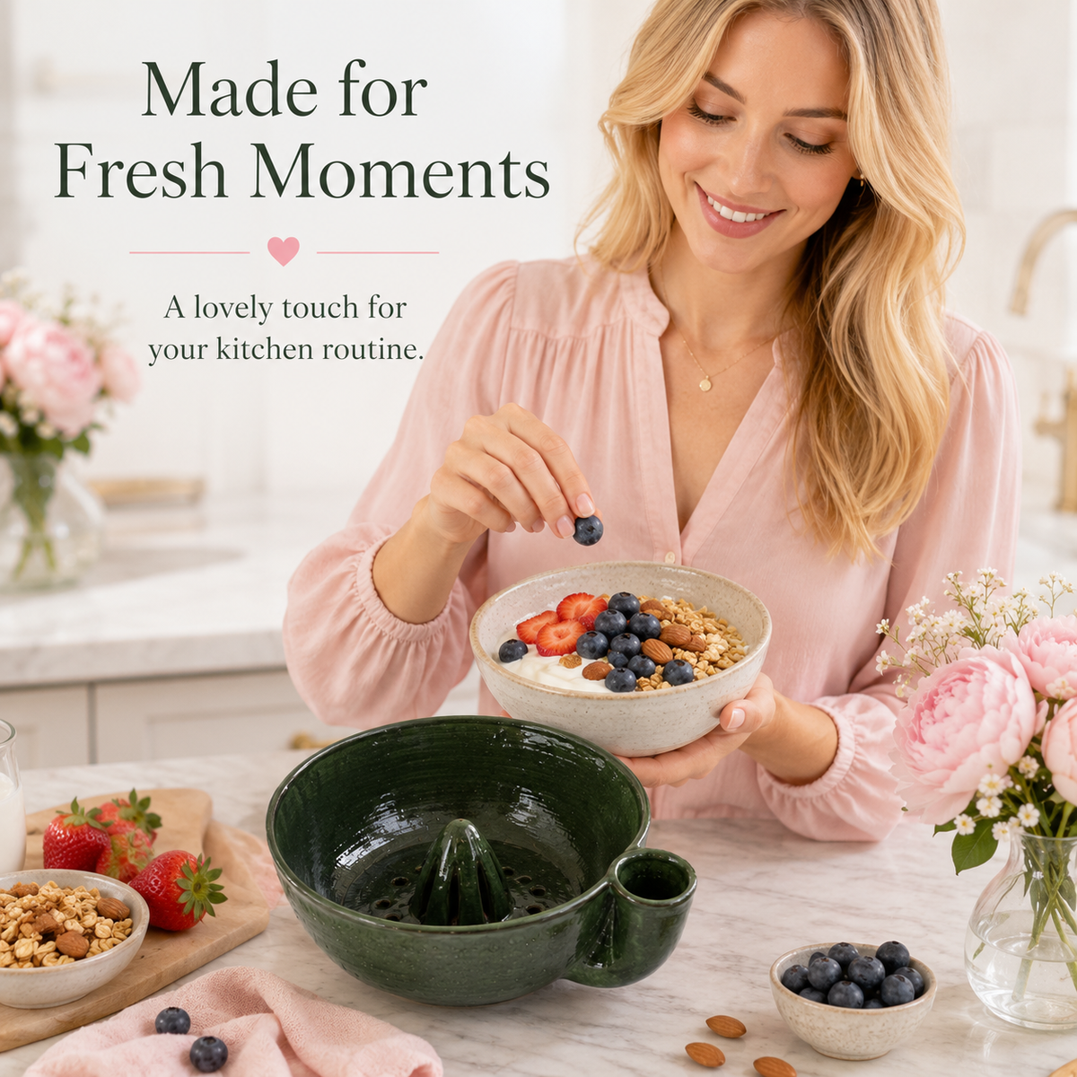 πΈ TODAY ONLY 55% OFF π Artisan Swirling Berry Wash Bowl β Rinse, Drain & Serve