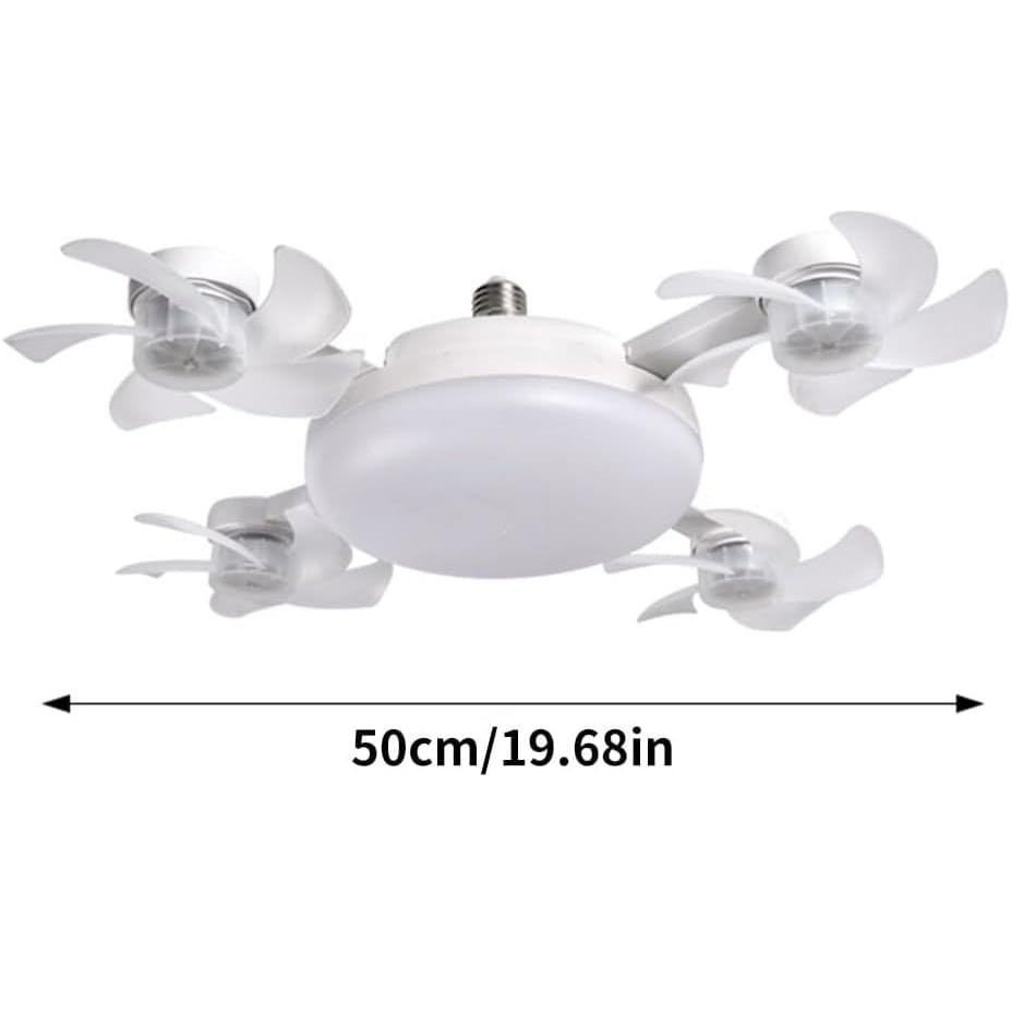 Smart Drone Fan Light Ceiling Lamp with Remote Control – 2 in 1 Decorative LED and Quiet Fan