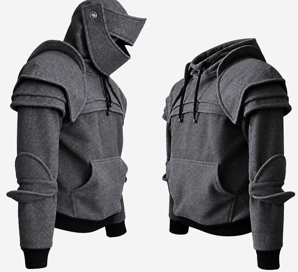 ⚔️ Become the Knight™ – Armor-Inspired Hoodie for Everyday Style