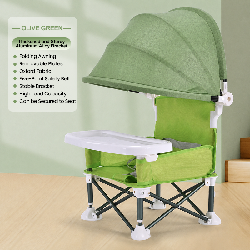 🔥 50% OFF Today – Foldable Baby Camping Chair with Tray for On the Go