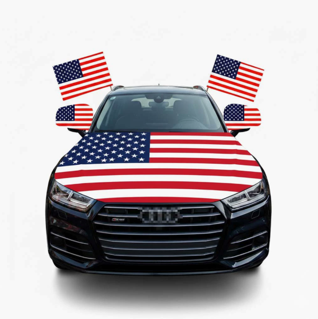 🔥55% OFF Flash Sale 65K+🎉American Car Hood Flag🦅