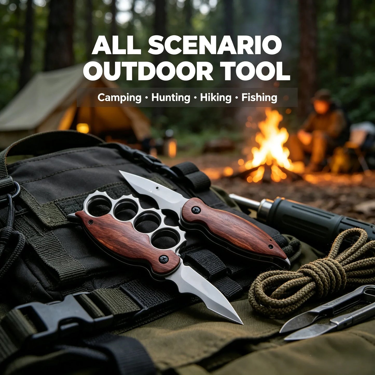 🔥HOT SALE 50% OFF🐅Tiger Finger Fist Tactical Folding Knife🗡️
