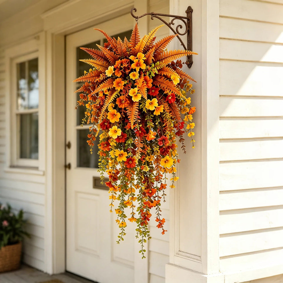 ๐ฅOn Sale Only Today ๐ Artificial Fern for Autumn Outdoor Decorโ Autumn Porch & Door Decoration