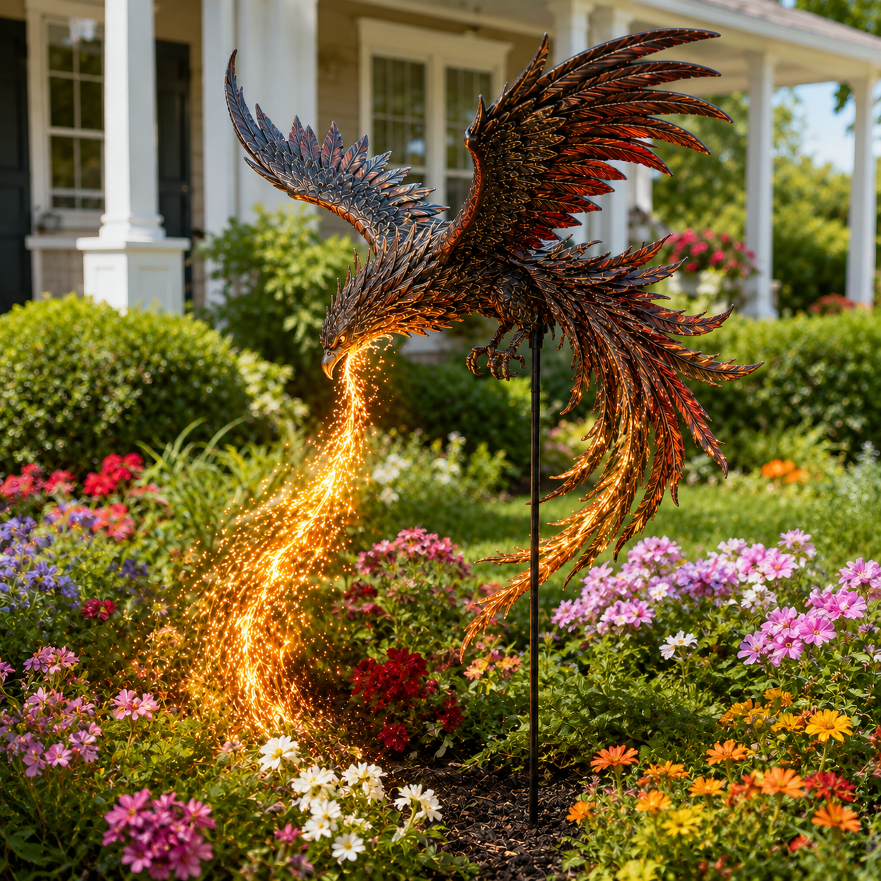 π¦βπ₯ Solar Powered Phoenix Fire Garden Light