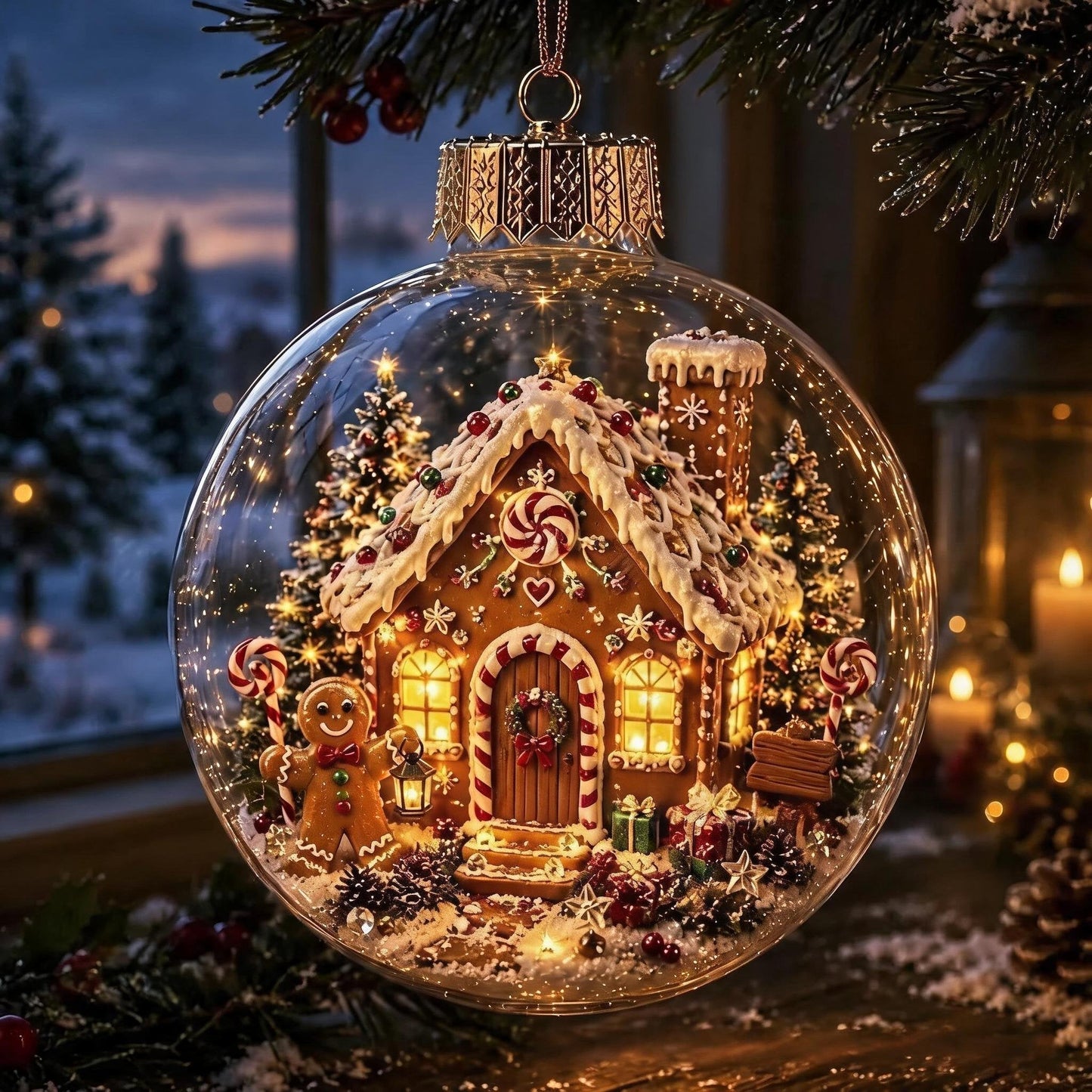 πGlowing Christmas Diorama Ornament β A Tiny Winter World in the Palm of Your HandπΌ