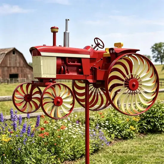 🔥HOT SALE 55% OFF 🚜Earl's Handmade Tractor Wind Spinner