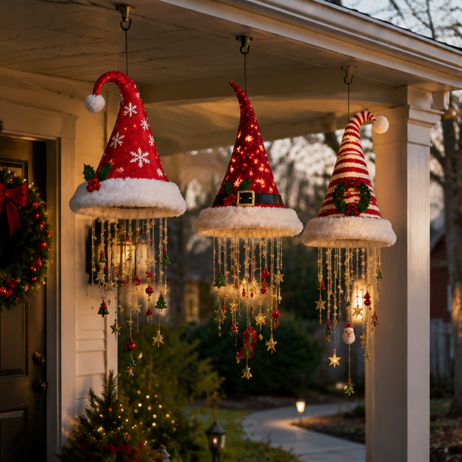 🔥HOT SALE 55% OFF🎅 Santa Hat Hanging Chandelier 🎄
