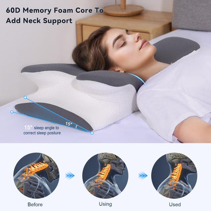 ⚡LAST DAY 50% OFF & Free Shipping🌈 VIPfree Cooling Memory Neck Pillow