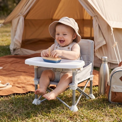 🔥 50% OFF Today – Foldable Baby Camping Chair with Tray for On the Go