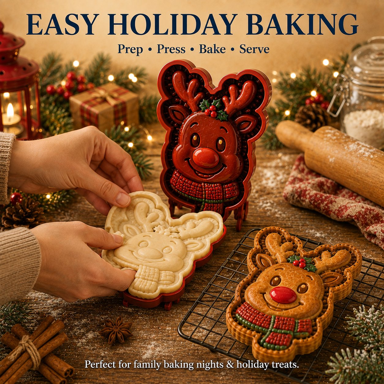 🔥 Last Day 49% OFF 🎄 9-Design Christmas Mini Pie Mold Collection 🥧✨