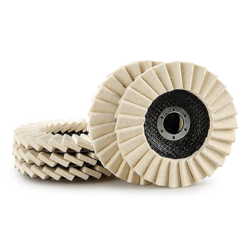 🎁Last Day Promotion 49% OFF🔥 Premium Wool Felt Polishing Flap Disc for Angle Grinders - Mirror Finish Made Easy