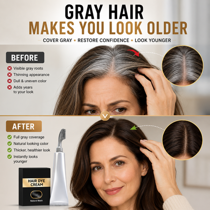 🔥 Hot Sale 55% OFF🎁 Instant Gray Coverage Hair Dye Comb for Men & Women