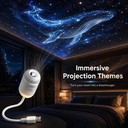 🎁Hot Sale 50% OFF🔥USB Star Projector Lamp, Galaxy Projection & Bedside Night Light🌌