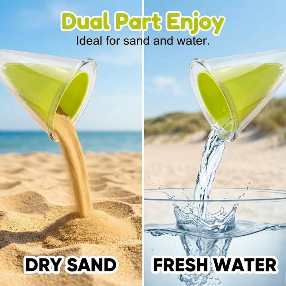Hot Sale🏖️ Kids Sand & Water Funnel Toy with Sifting Shovel – Keeps Kids Busy All Afternoon 🌊