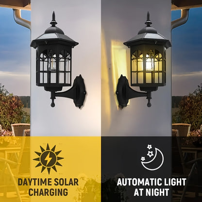 🔥LAST DAY 50% OFF🏡✨ Vintage Solar Motion Sensor Wall Light | IP65 Waterproof Outdoor Garden & Patio Lantern ☀️