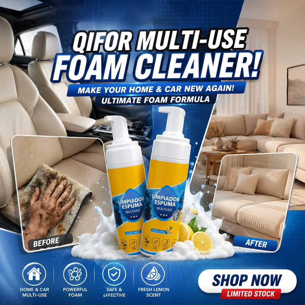🧴4-in-1 Multi-Enzyme Foam Cleaner – Deep Clean Car, Kitchen, Bathroom & Sofa