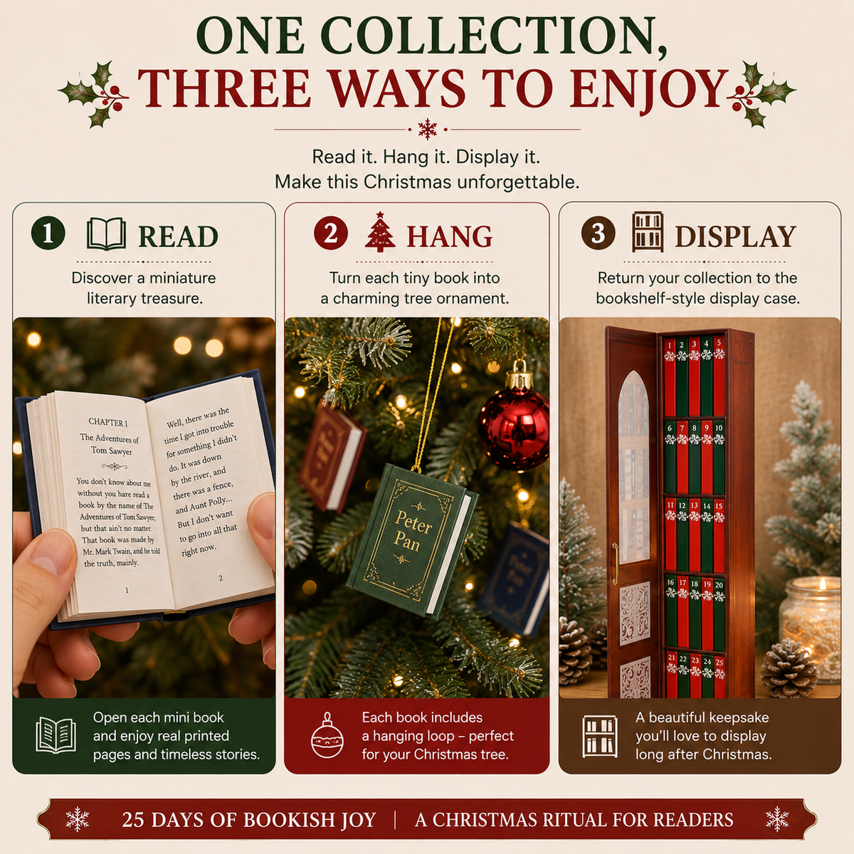 📚 25-Day Mini Book Advent Calendar – A Book Lover's Christmas Countdown!!!