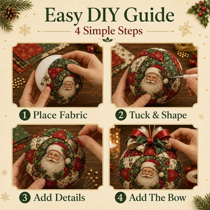 ❤️Beginner-Friendly🎄Christmas Classics Patchwork Ornament DIY Kit