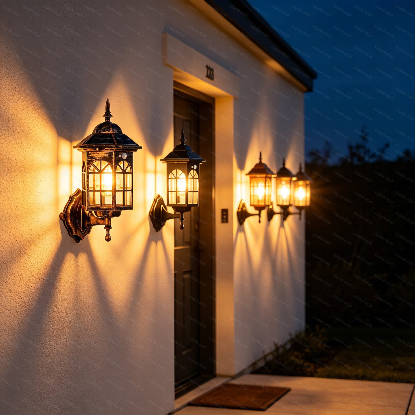 🔥LAST DAY 50% OFF🏡✨ Vintage Solar Motion Sensor Wall Light | IP65 Waterproof Outdoor Garden & Patio Lantern ☀️