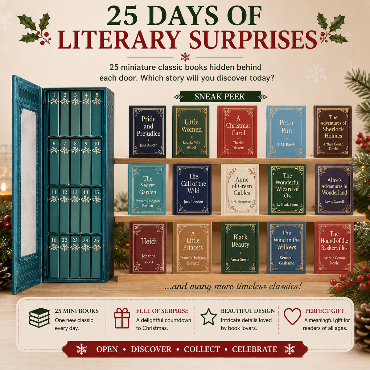 📚 25-Day Mini Book Advent Calendar – A Book Lover's Christmas Countdown!!!