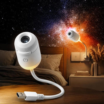 🎁Hot Sale 50% OFF🔥USB Star Projector Lamp, Galaxy Projection & Bedside Night Light🌌