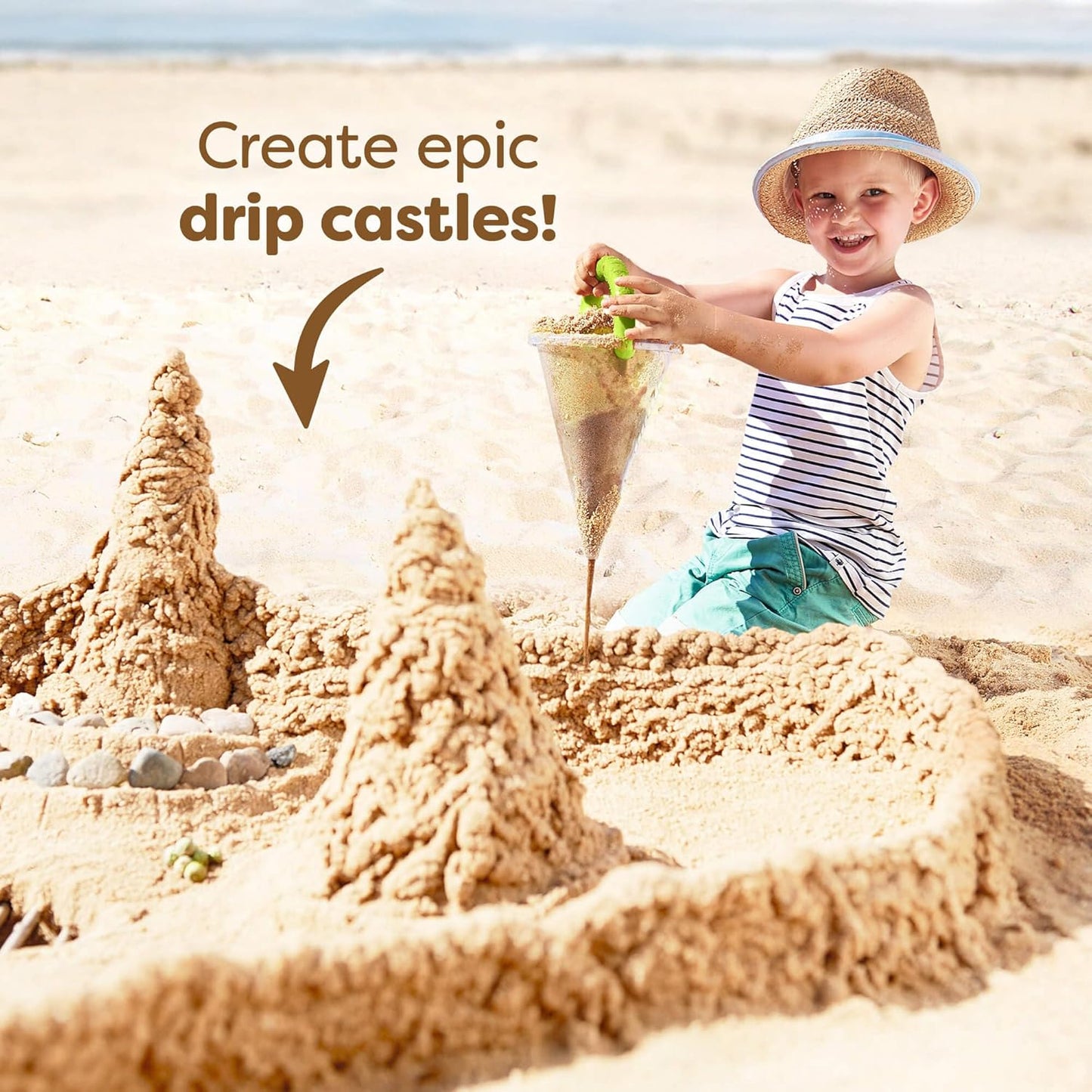 Hot Sale🏖️ Kids Sand & Water Funnel Toy with Sifting Shovel – Keeps Kids Busy All Afternoon 🌊