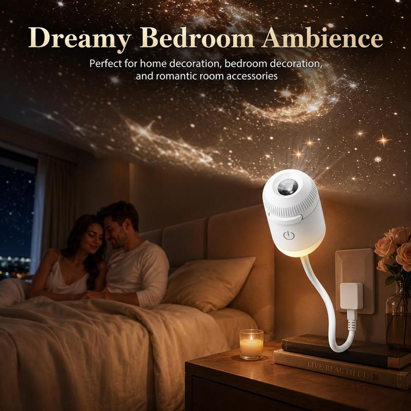 🎁Hot Sale 50% OFF🔥USB Star Projector Lamp, Galaxy Projection & Bedside Night Light🌌