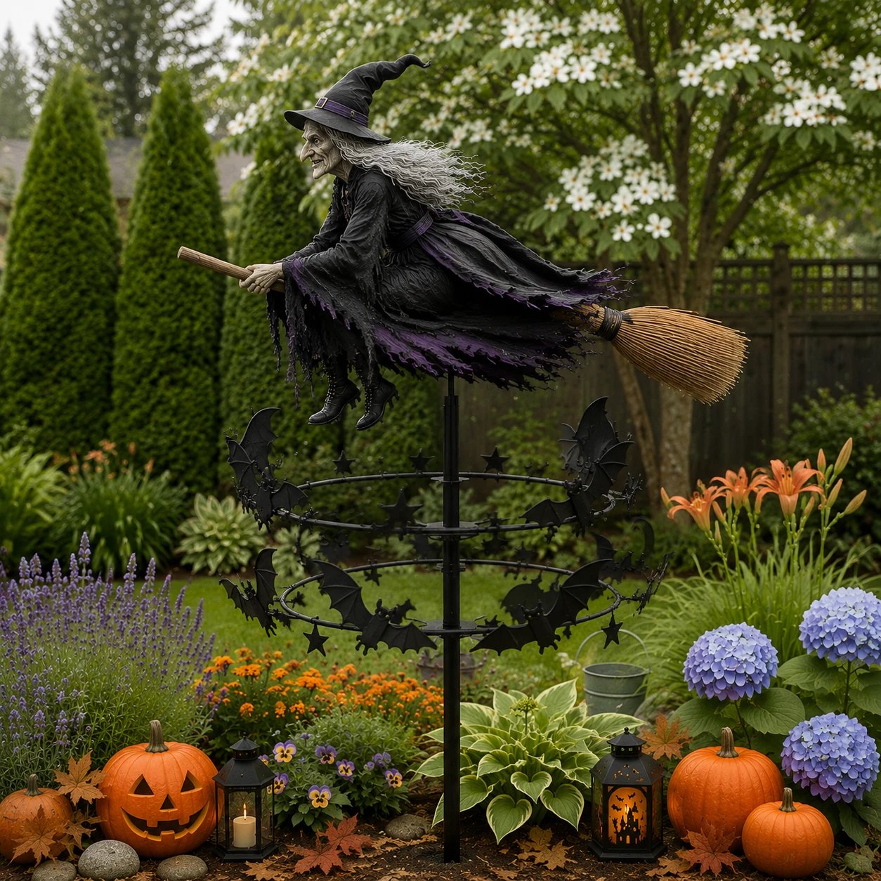🧙‍♀️50% OFF TODAY🎃Halloween Early Bird Special🧙‍♀️ The Enchanted Witch Garden Wind Spinner