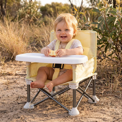 🔥 50% OFF Today – Foldable Baby Camping Chair with Tray for On the Go