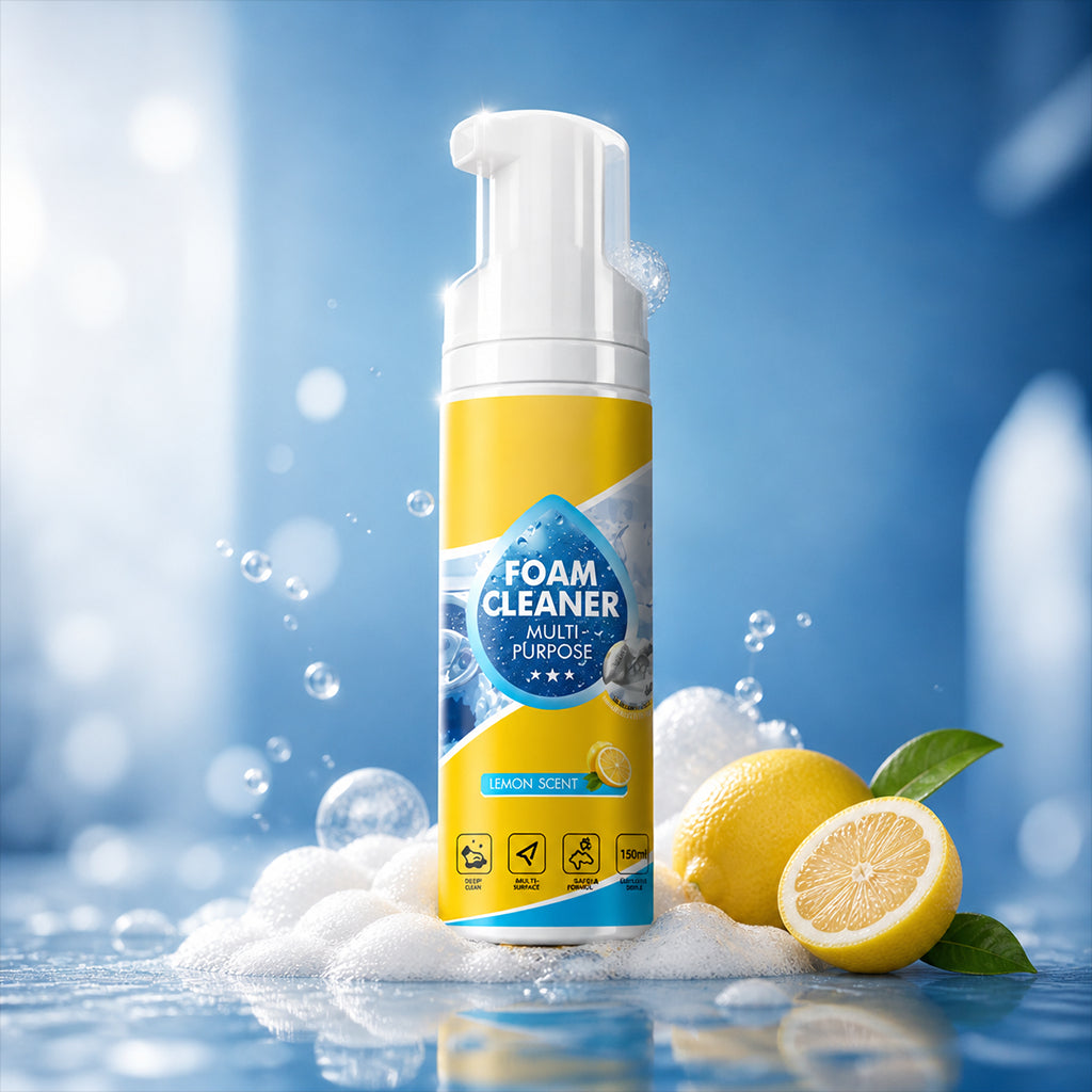 🧴4-in-1 Multi-Enzyme Foam Cleaner – Deep Clean Car, Kitchen, Bathroom & Sofa