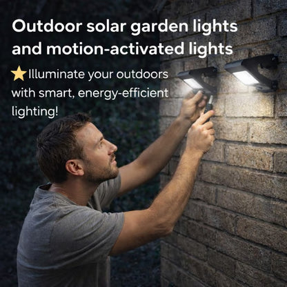 Outdoor solar garden lights and motion-activated lights 🌟 Illuminate your outdoors with smart, energy-efficient lighting!