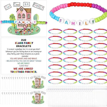 ✨🌈Pack of 25 Welcome Bead Bracelets - Strengthen Classroom Friendship & Spread Warm Kindness!