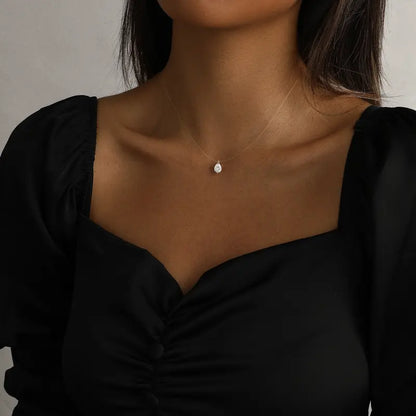 Invisible Floating Crystal Necklace