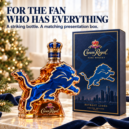🦁 Lions Pride Collector’s Bottle 👑 Sculpted Lion Design & Gift Box