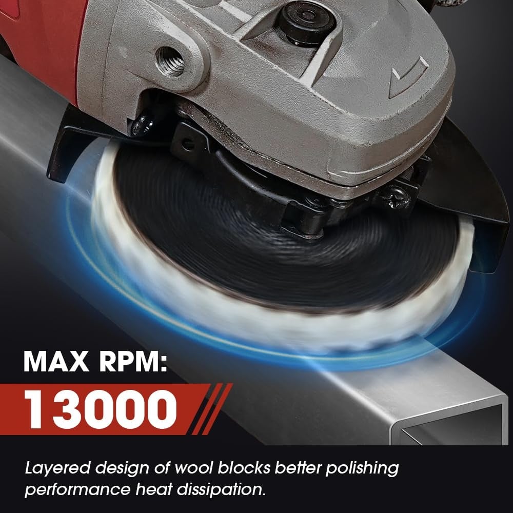 🎁Last Day Promotion 49% OFF🔥 Premium Wool Felt Polishing Flap Disc for Angle Grinders - Mirror Finish Made Easy
