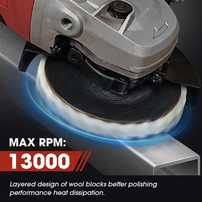 🎁Last Day Promotion 49% OFF🔥 Premium Wool Felt Polishing Flap Disc for Angle Grinders - Mirror Finish Made Easy