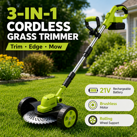 🌿55% OFF TODAY🔋3-in-1 Cordless Grass Trimmer with 2 Batteries