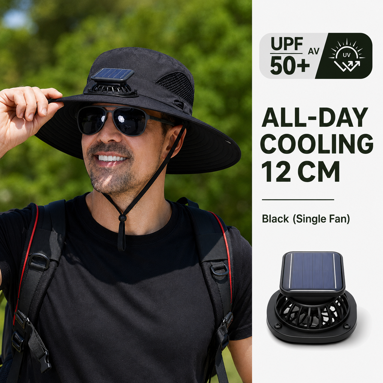 🔥HOT SALE 50% OFF🌞Solar-Powered Cooling Hat | Stay Cool Outdoors, No Batteries Needed