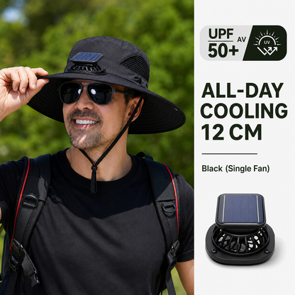 🔥HOT SALE 50% OFF🌞Solar-Powered Cooling Hat | Stay Cool Outdoors, No Batteries Needed