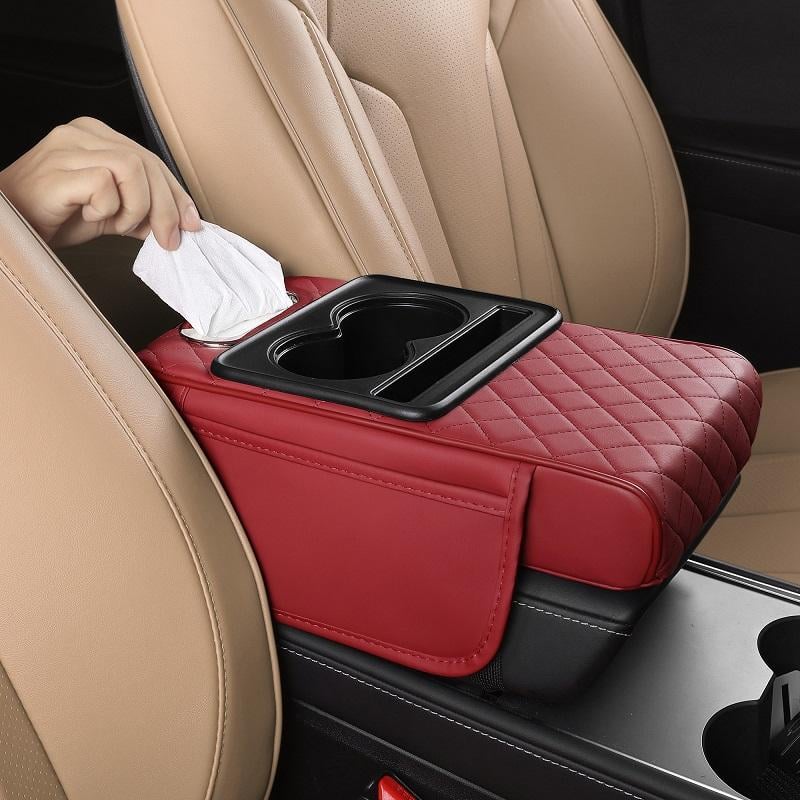 🔥HOT SALE 50% OFF🚗Multifunctional PU Leather Car Armrest Box Mat