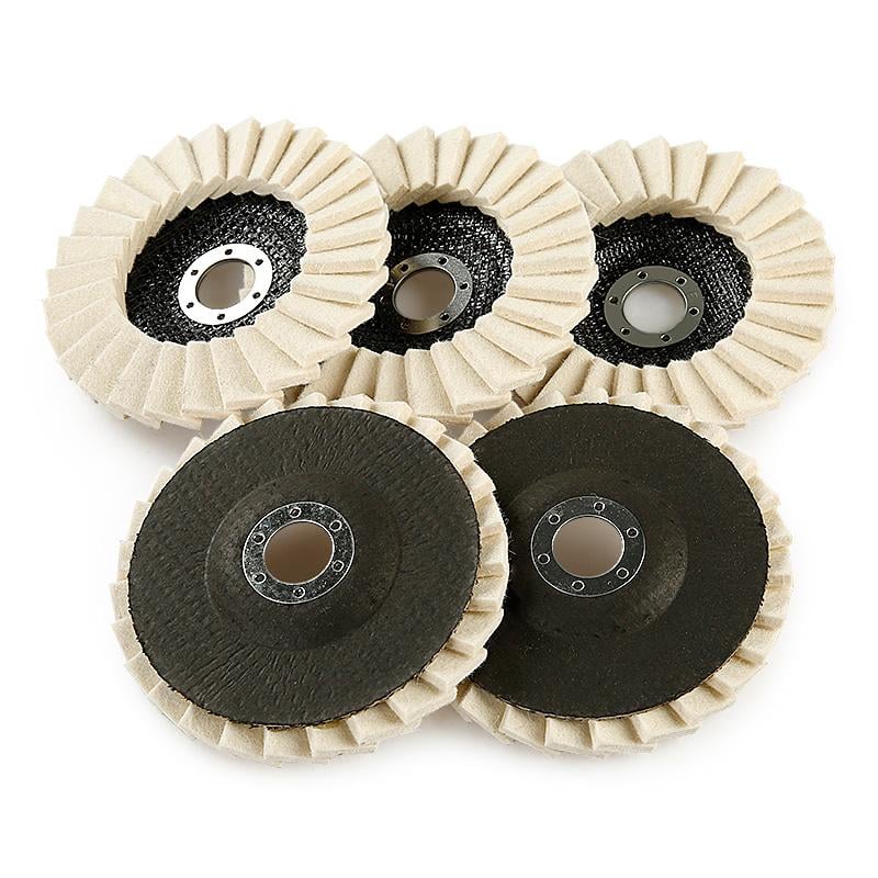 🔧 3PCS 5Inch Wool Polishing Wheels Set